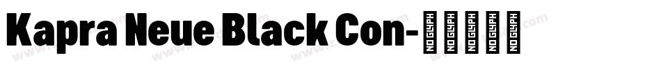Kapra Neue Black Con字体转换